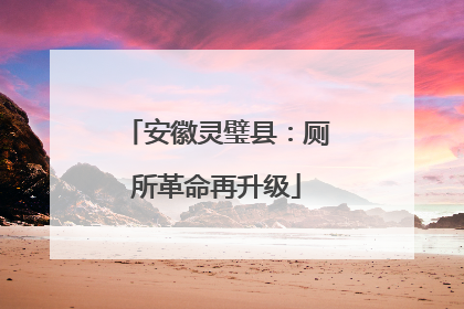 安徽灵璧县：厕所革命再升级