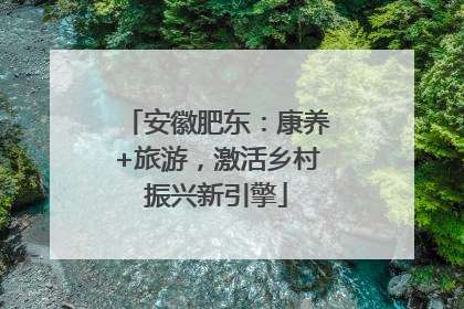 安徽肥东：康养+旅游，激活乡村振兴新引擎