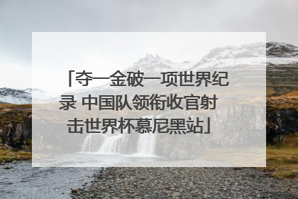 夺一金破一项世界纪录 中国队领衔收官射击世界杯慕尼黑站