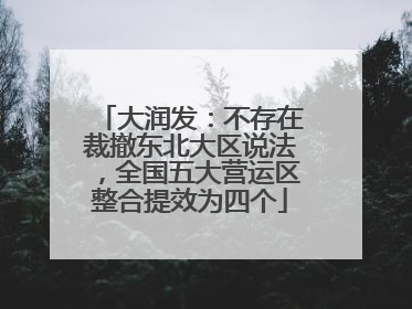 大润发：不存在裁撤东北大区说法，全国五大营运区整合提效为四个
