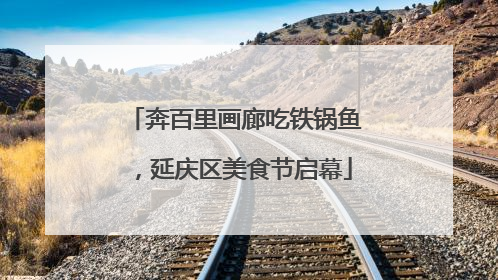 奔百里画廊吃铁锅鱼，延庆区美食节启幕