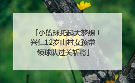 小篮球托起大梦想！兴仁12岁山村女孩带领球队过关斩将
