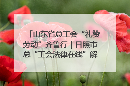 山东省总工会“礼赞劳动”齐鲁行｜日照市总“工会法律在线”解决职工愁“薪”事