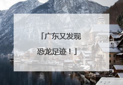 广东又发现恐龙足迹！
