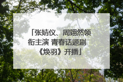 张婧仪、周翊然领衔主演 青春话题剧《焕羽》开播