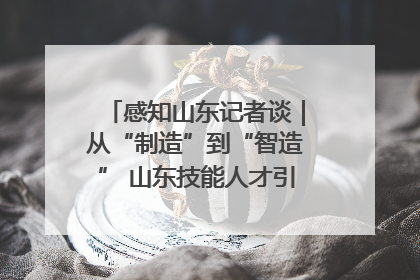 感知山东记者谈｜从“制造”到“智造” 山东技能人才引领产业升级
