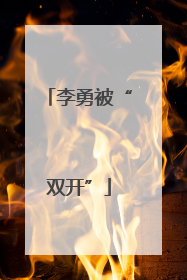 李勇被“双开”