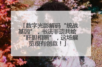 数字光影解码“统战基因”，书法非遗共绘“肝胆相照”，这场展览很有创意！