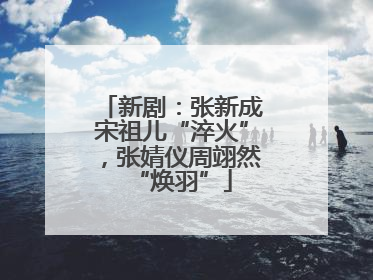 新剧：张新成宋祖儿“淬火”，张婧仪周翊然“焕羽”