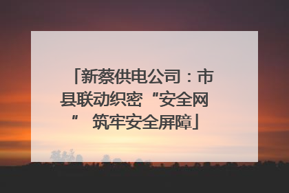新蔡供电公司：市县联动织密“安全网” 筑牢安全屏障