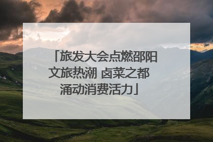 旅发大会点燃邵阳文旅热潮 卤菜之都涌动消费活力