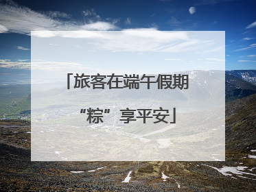 旅客在端午假期“粽”享平安