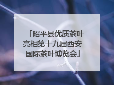 昭平县优质茶叶亮相第十九届西安国际茶叶博览会