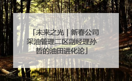 未来之光｜新春公司采油管理二区副经理孙哲的油田进化论
