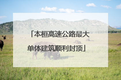 本桓高速公路最大单体建筑顺利封顶