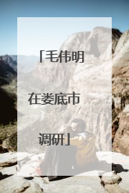 毛伟明在娄底市调研