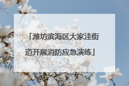 潍坊滨海区大家洼街道开展消防应急演练