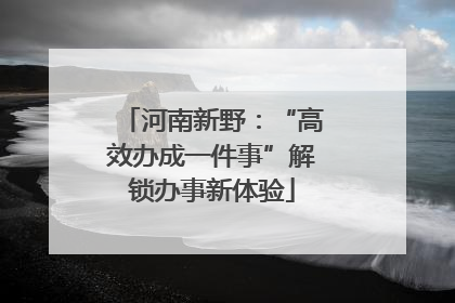 河南新野：“高效办成一件事”解锁办事新体验