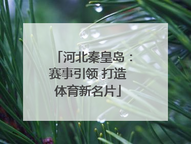 河北秦皇岛：赛事引领 打造体育新名片