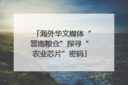 海外华文媒体“晋南粮仓”探寻“农业芯片”密码
