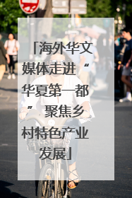 海外华文媒体走进“华夏第一都” 聚焦乡村特色产业发展