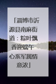 淄博市沂源县南麻街道：粽叶飘香迎端午 心系军属情意浓