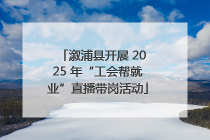 溆浦县开展 2025 年“工会帮就业”直播带岗活动
