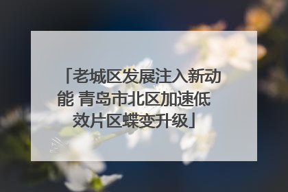 老城区发展注入新动能 青岛市北区加速低效片区蝶变升级