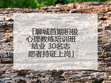 聊城首期积极心理教练培训班结业 30名志愿者持证上岗
