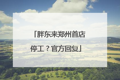 胖东来郑州首店停工？官方回复
