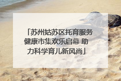 苏州姑苏区托育服务健康市集欢乐启幕 助力科学育儿新风尚