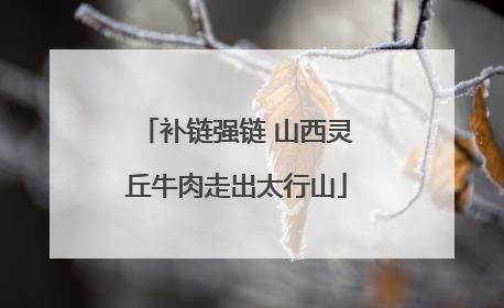 补链强链 山西灵丘牛肉走出太行山