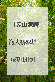 象山港跨海大桥双塔成功封顶