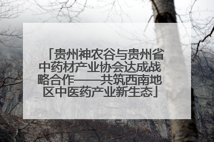 贵州神农谷与贵州省中药材产业协会达成战略合作——共筑西南地区中医药产业新生态
