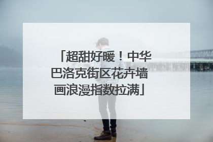 超甜好暖！中华巴洛克街区花卉墙画浪漫指数拉满