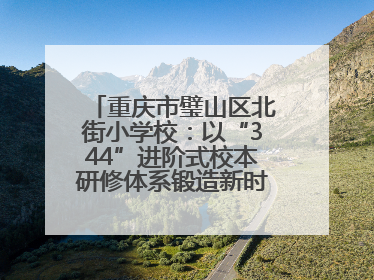 重庆市璧山区北街小学校：以“344”进阶式校本研修体系锻造新时代强师