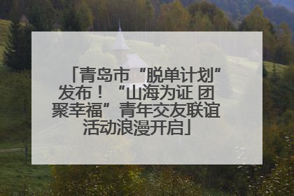 青岛市“脱单计划”发布！“山海为证 团聚幸福”青年交友联谊活动浪漫开启