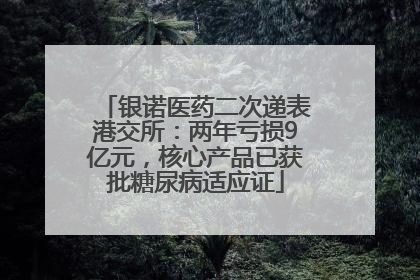 银诺医药二次递表港交所：两年亏损9亿元，核心产品已获批糖尿病适应证