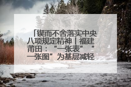 锲而不舍落实中央八项规定精神丨福建莆田：“一张表”“一张图”为基层减轻“数字负担”