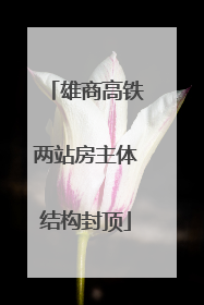 雄商高铁两站房主体结构封顶
