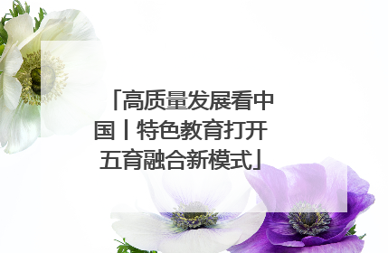 高质量发展看中国丨特色教育打开五育融合新模式