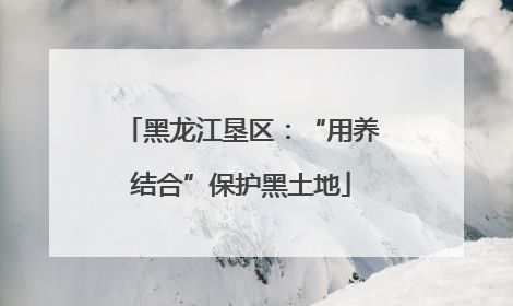 黑龙江垦区：“用养结合”保护黑土地