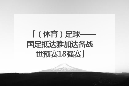 （体育）足球——国足抵达雅加达备战世预赛18强赛