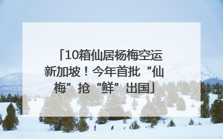 10箱仙居杨梅空运新加坡！今年首批“仙梅”抢“鲜”出国