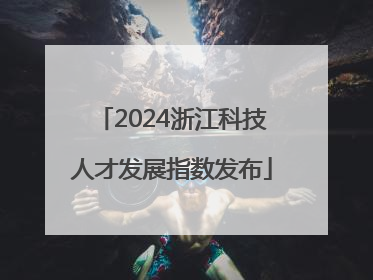 2024浙江科技人才发展指数发布
