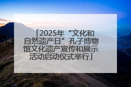 2025年“文化和自然遗产日”孔子博物馆文化遗产宣传和展示活动启动仪式举行