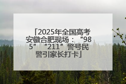 2025年全国高考安徽合肥现场：“985”“211”警号民警引家长打卡