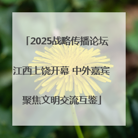 2025战略传播论坛江西上饶开幕 中外嘉宾聚焦文明交流互鉴
