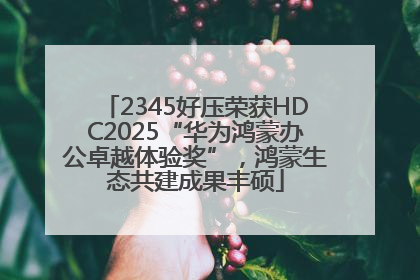 2345好压荣获HDC2025“华为鸿蒙办公卓越体验奖”，鸿蒙生态共建成果丰硕
